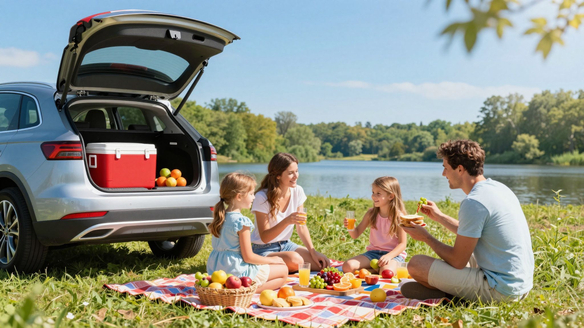 Hűtőtáska autóban árnyékban, helyszínen hűvös, száraz helyen.