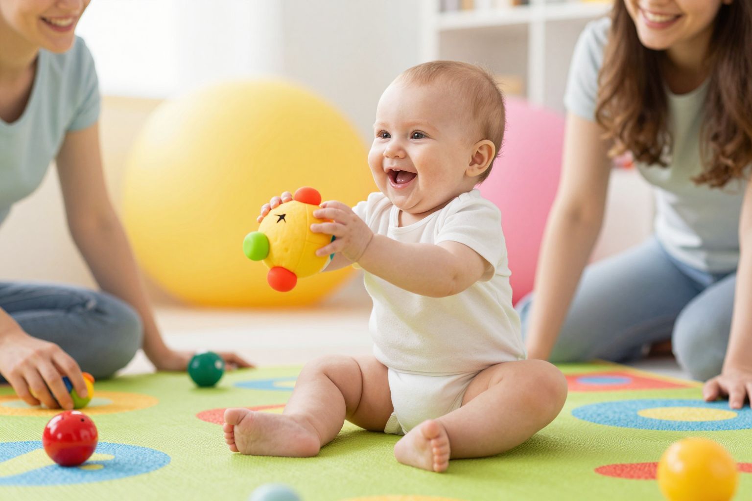 A játék elősegíti a csecsemők szociális készségeit.