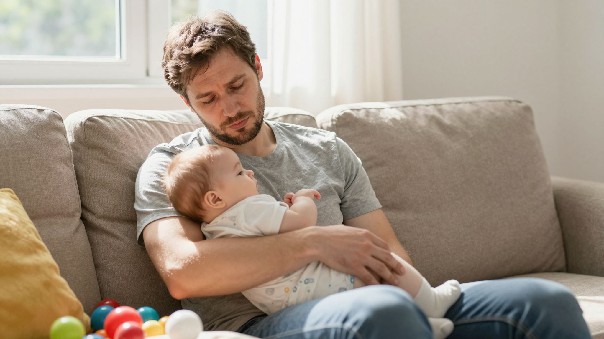 A kialvatlanság súlyosbíthatja a szülés utáni depressziót apáknál.
