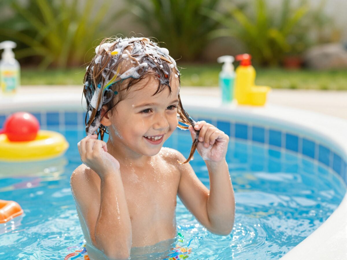 A klóros víz káros hatásai ellen: a helyes hajápolási rutin gyerekeknek uszoda után