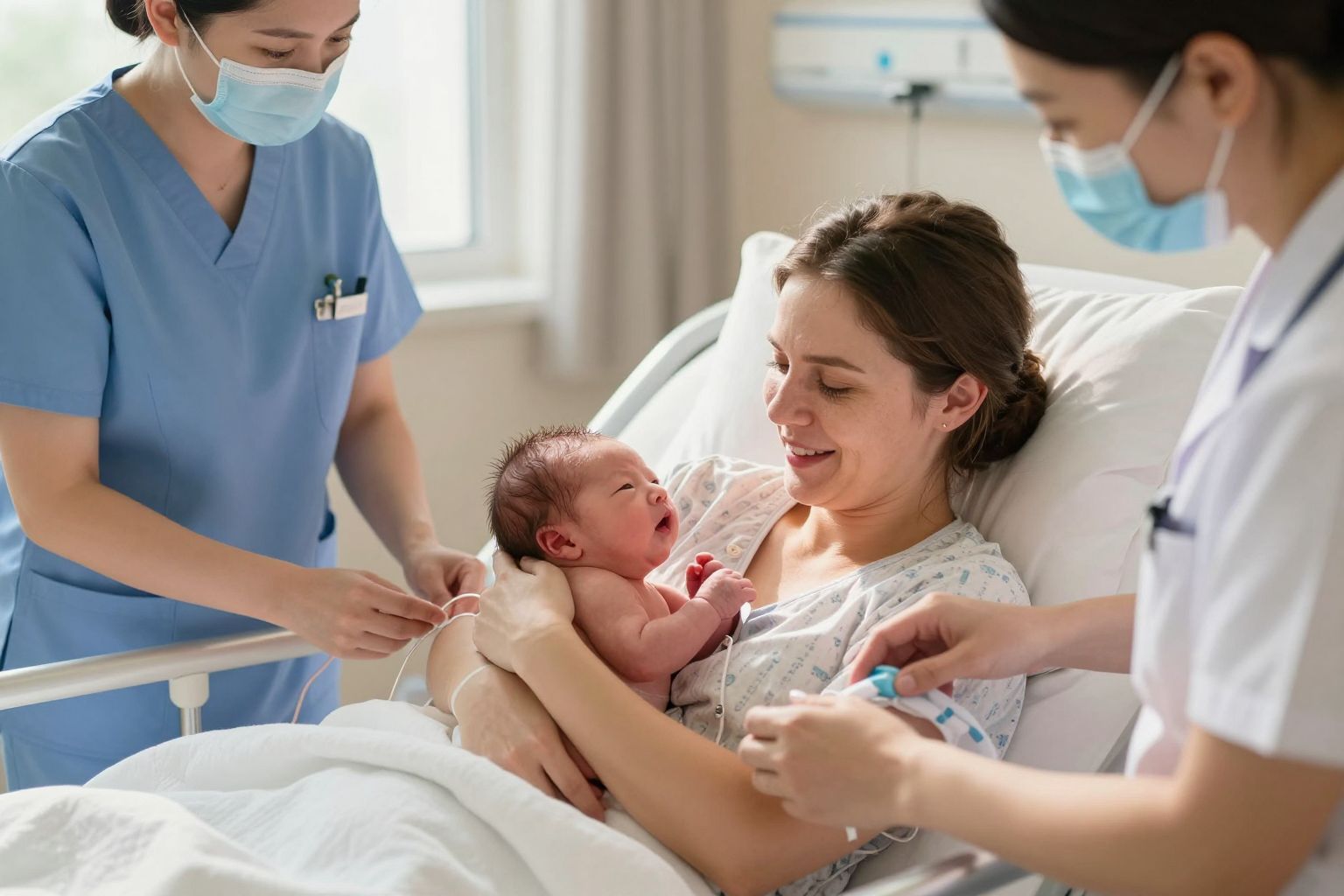 A köldökzsinór elszorítása késleltetése javítja a baba oxigénellátását.