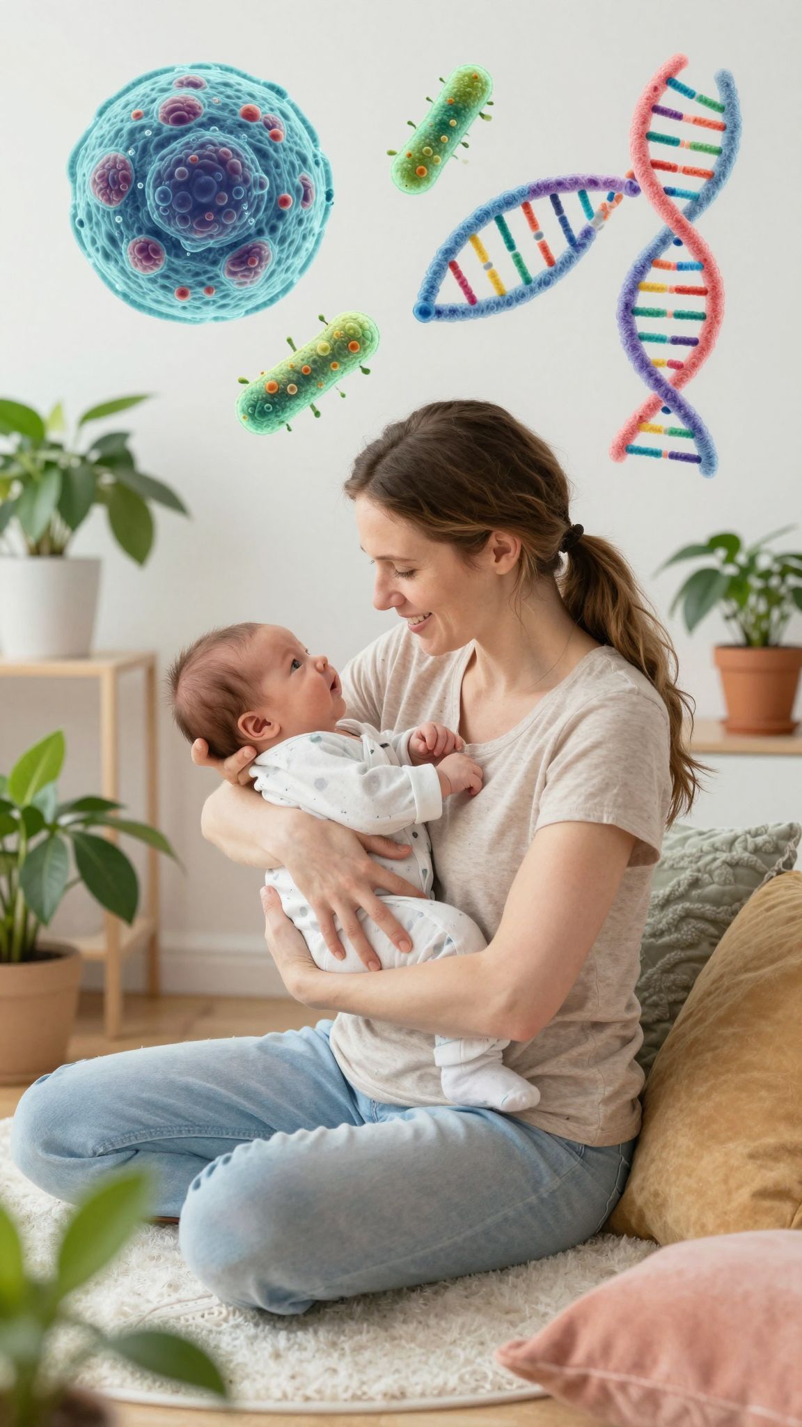 A mikrobiom hatással van a gének kifejeződésére.