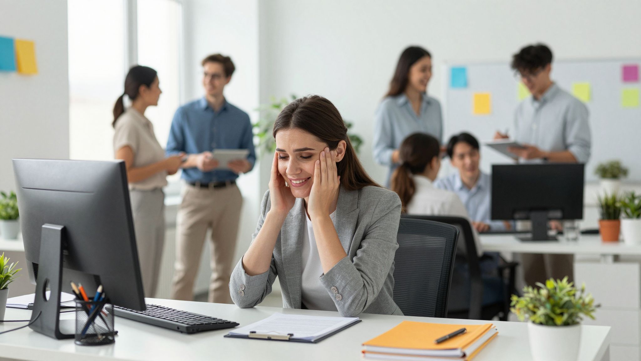 A munkahelyi magány súlyosbítja a nők mentális terheit.