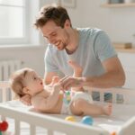 A pelenkázás boldogít: miért tesz jót az apák mentális állapotának a babával töltött aktív idő?