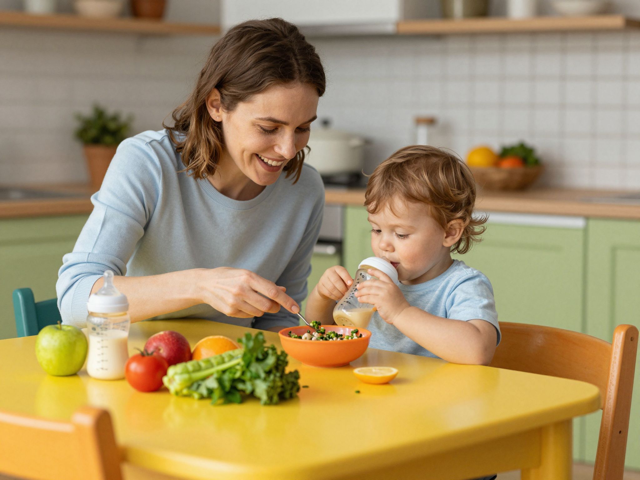 A cumisüvegből etetés késleltetheti a szilárd ételek bevezetését.
