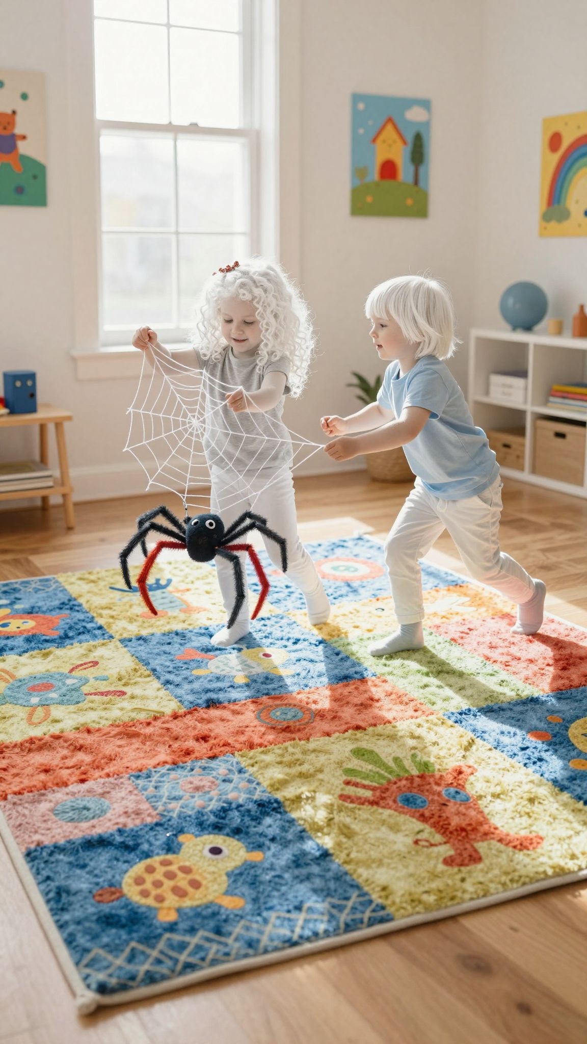A gyerekszoba szőnyege kreatív világok szövője lehet.