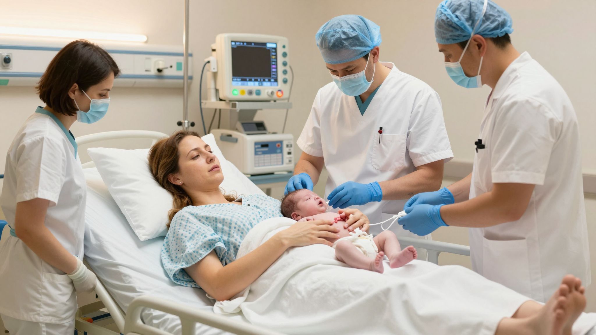 A szülés kritikus pillanatai befolyásolják a baba oxigénellátottságát.