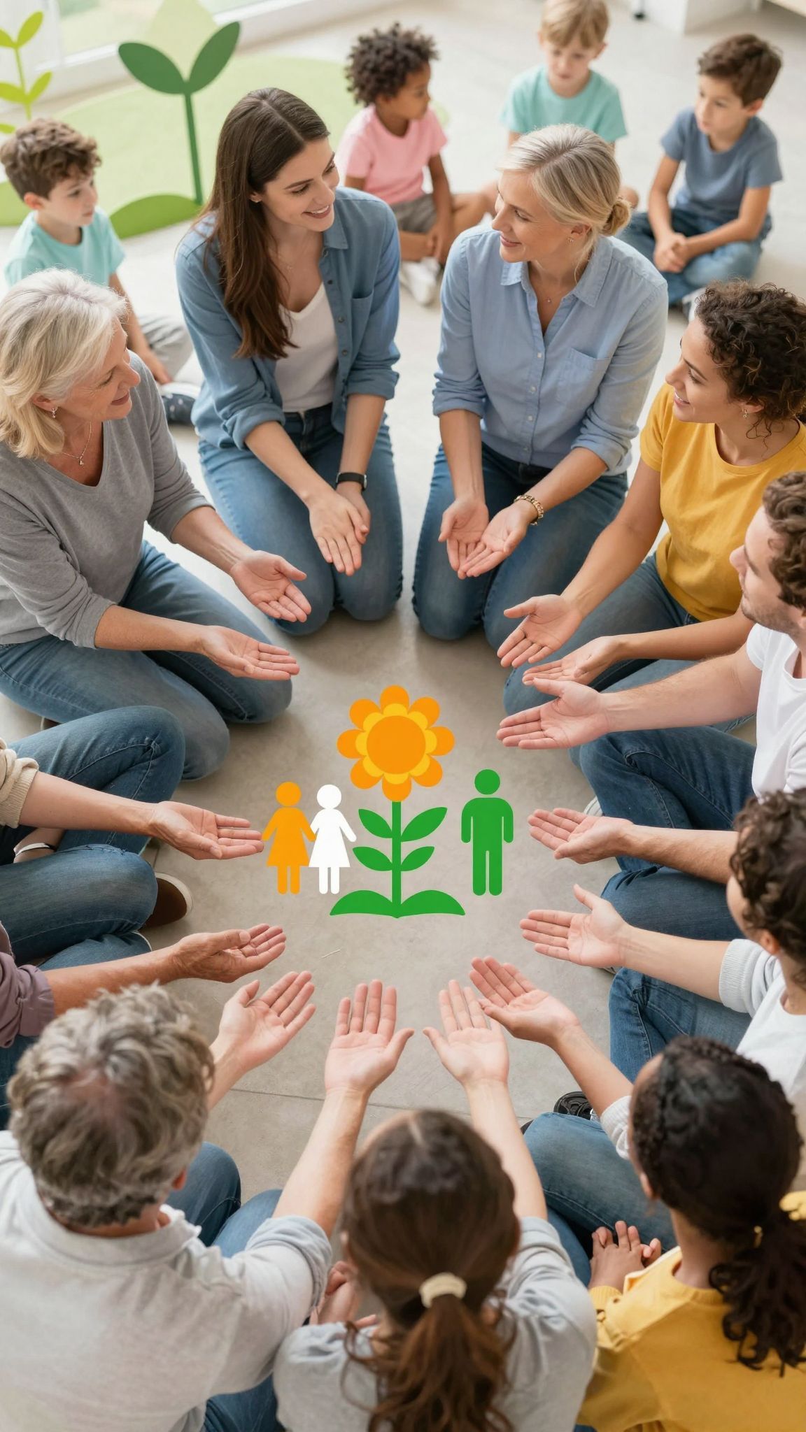 A közösségi támogatás növeli a gyermeknevelés sikerét.