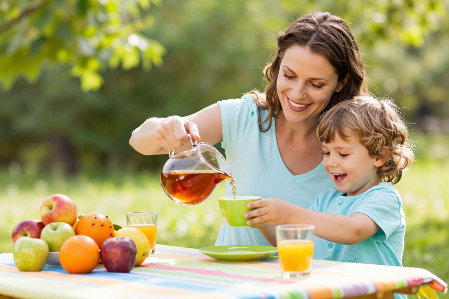 A tea túl sok koffeint tartalmazhat kisgyermekeknek.