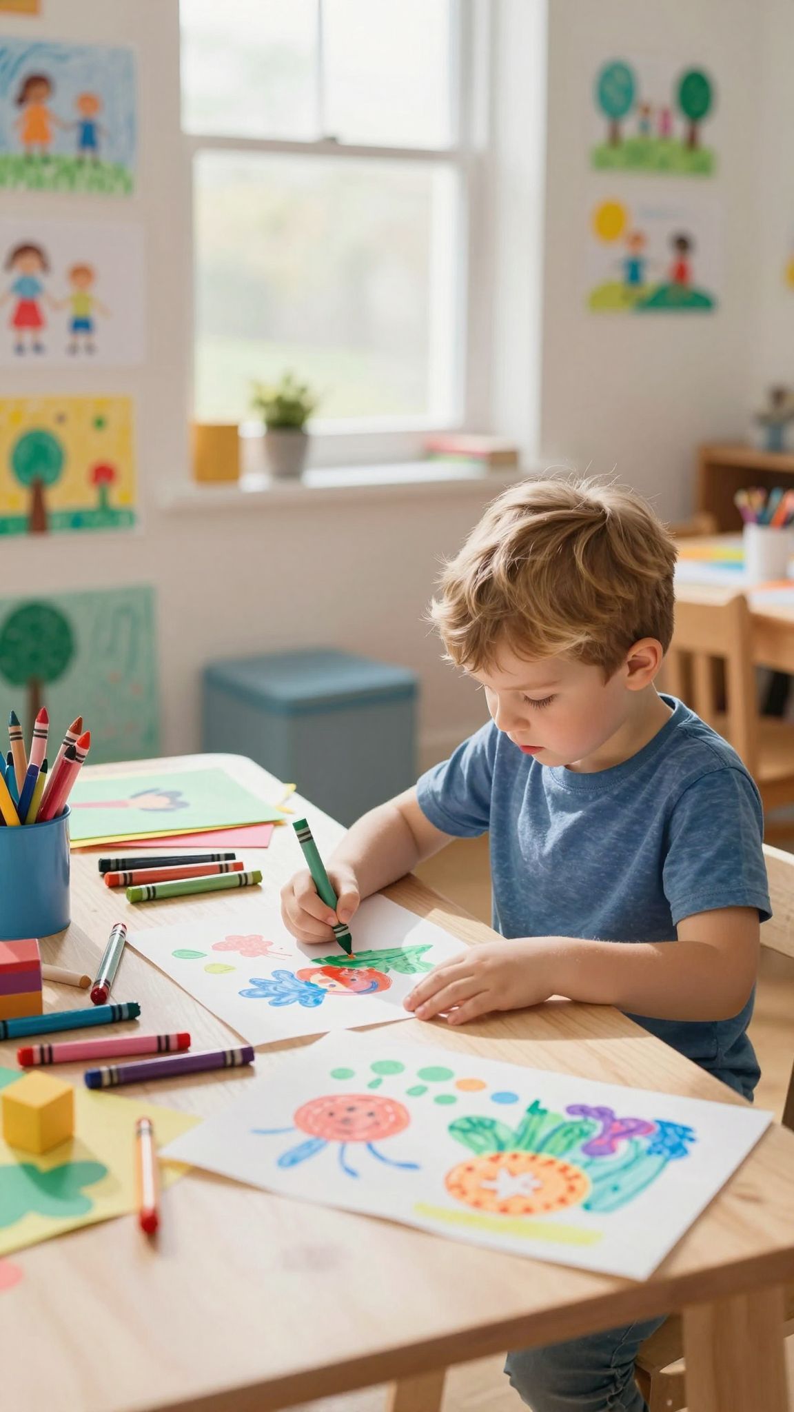 A térhasználat a gyermek érzelmi világát tükrözi.