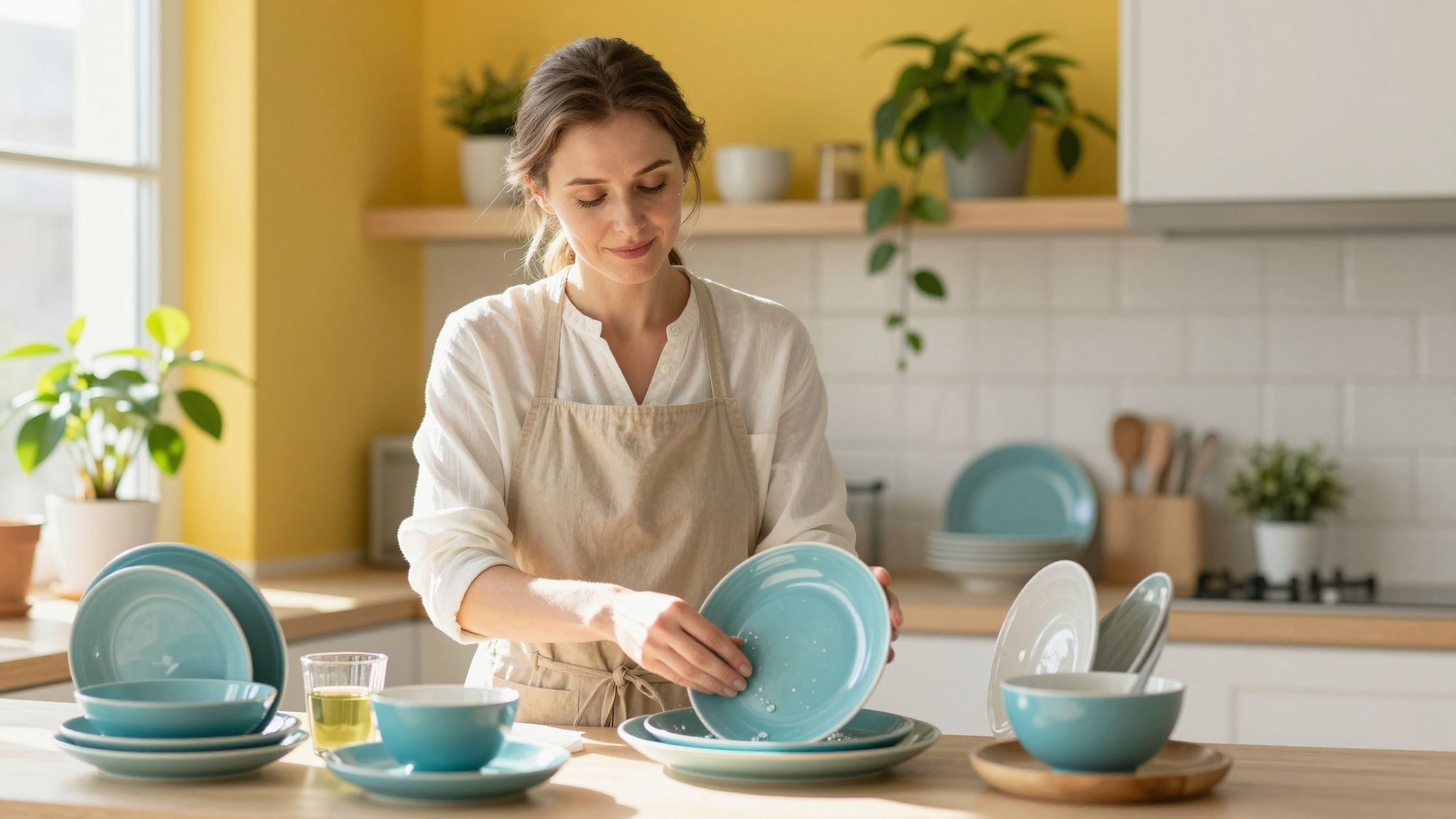 A házimunka tudatos jelenléttel meditációvá válhat.