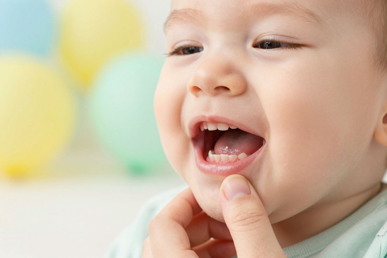 A fehér pont a fogzás biztos jele lehet.
