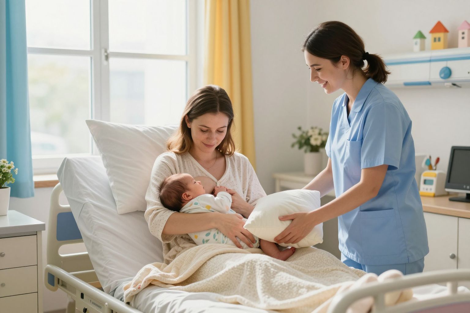 A kórházi stressz befolyásolhatja a szoptatást sikerességét.