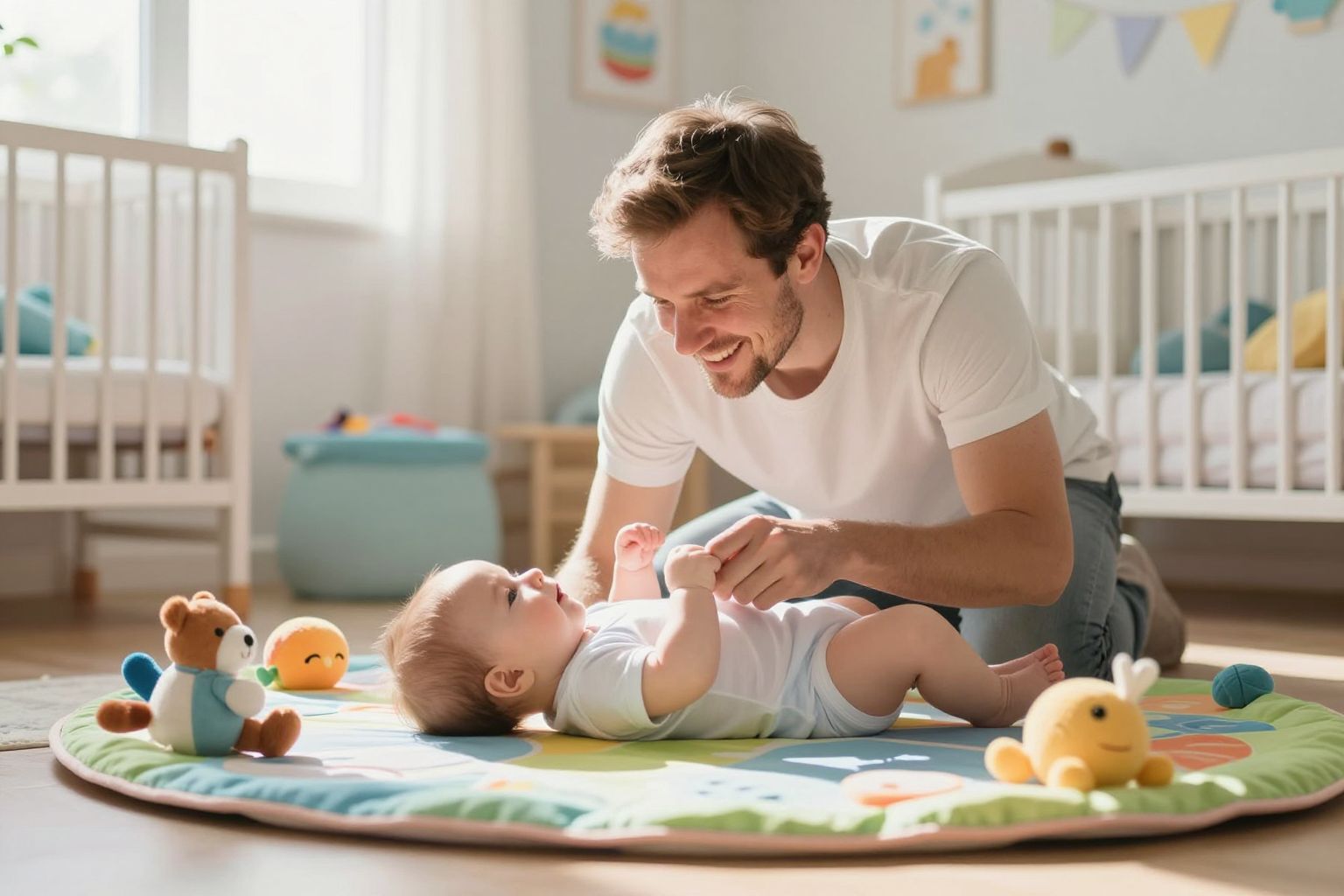 Az apák aktív részvétele erősíti a baba érzelmi kötődését.