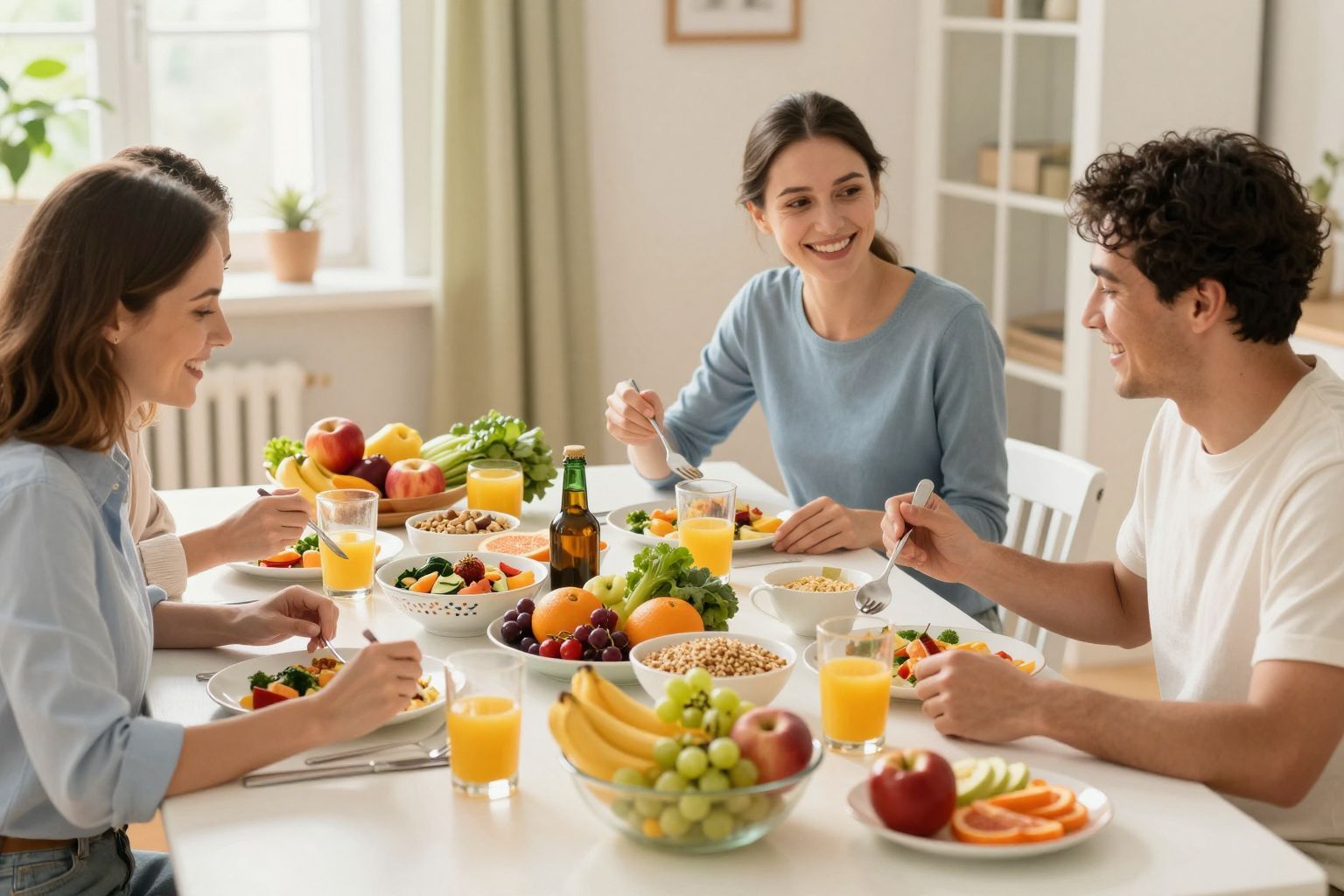 Az asztali béke segíti a családi kapcsolatok erősítését.