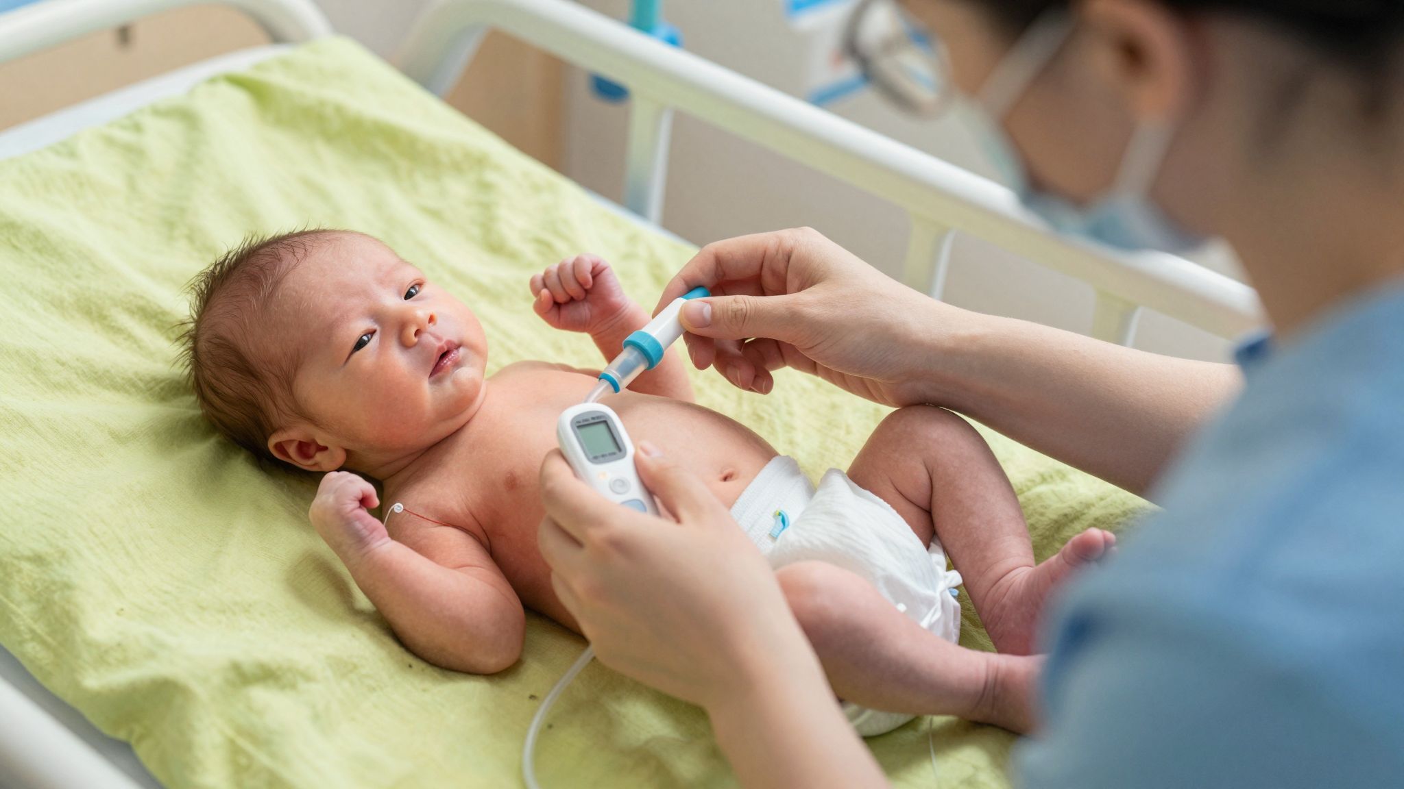 A későbbi köldökzsinór-elvágás javítja a baba oxigénellátását.