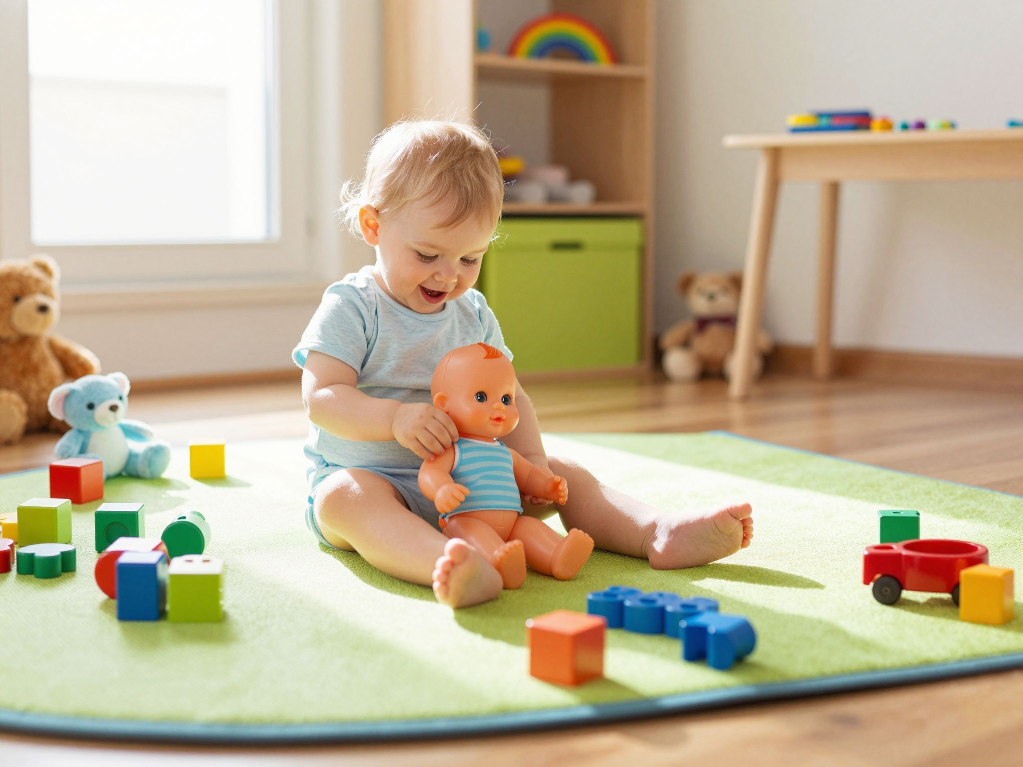 Az utánzás kulcsszerepet játszik a kisgyermek fejlődésében.