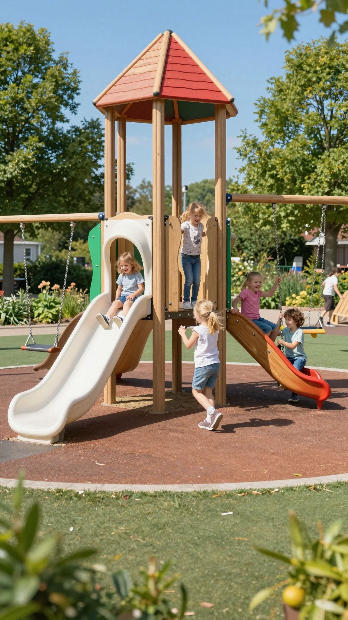 Dániában a játszóterek tervezése kreatív közösségi együttműködéseken alapul.