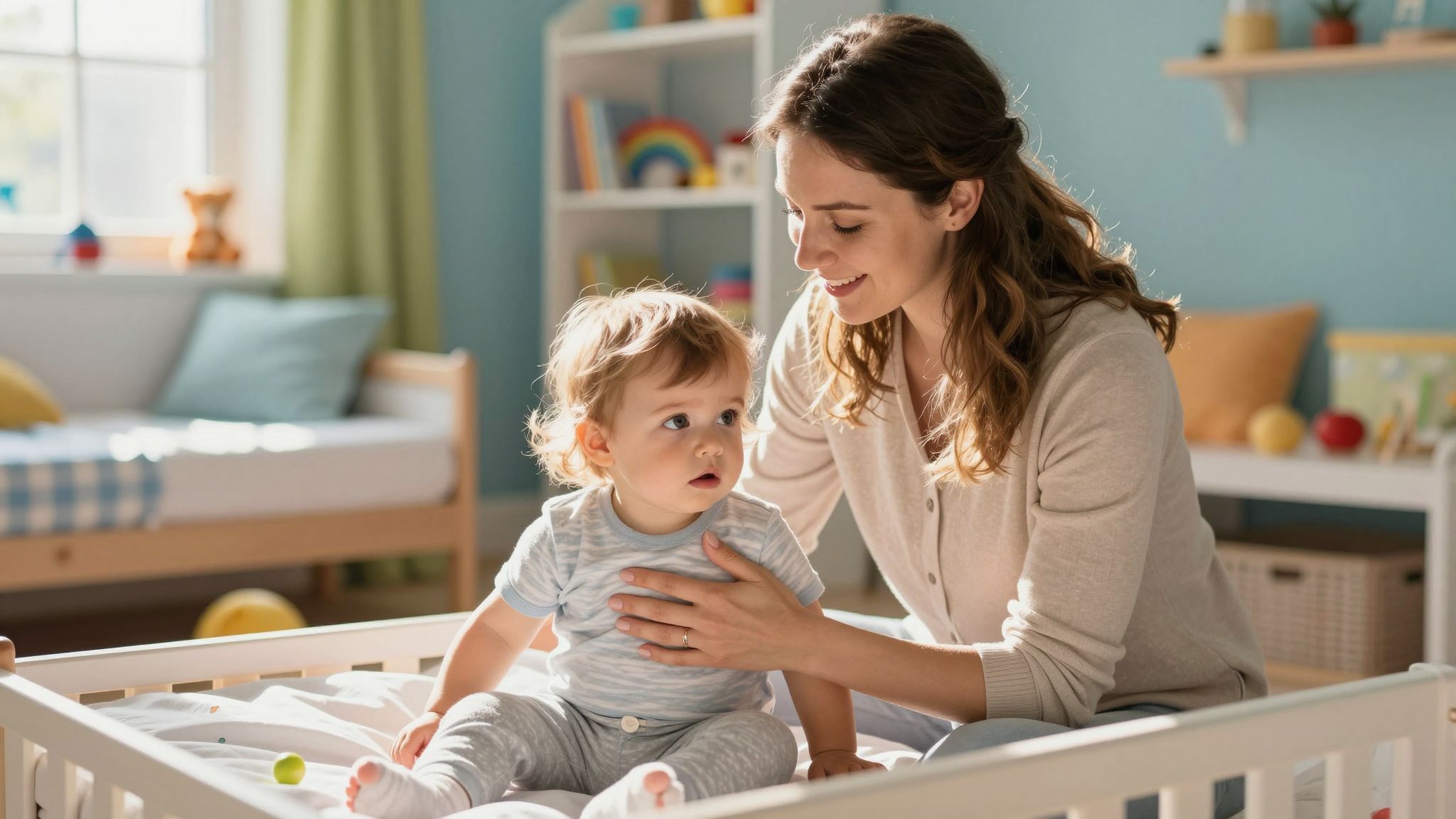 A szülői türelem kulcs a zökkenőmentes nappali alváshoz.