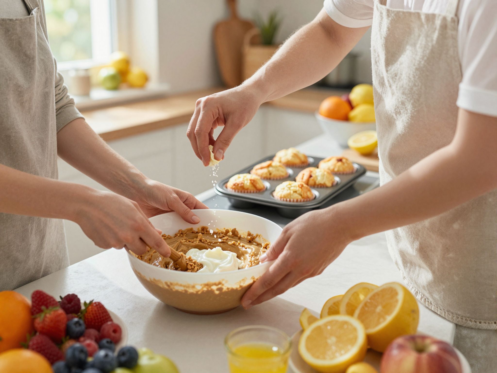 Az extra nedvesség és savas összetevők puhítják a muffinsütit.