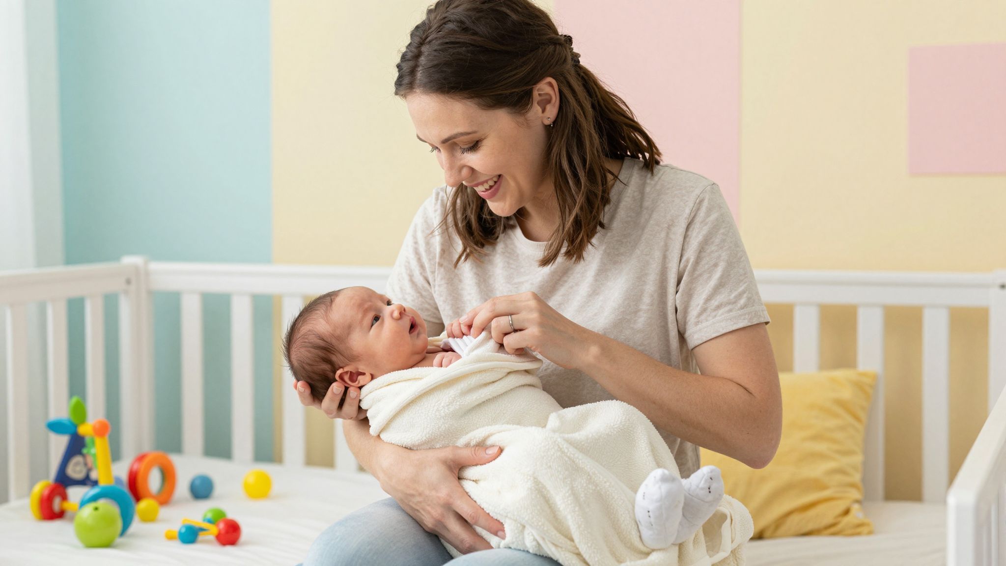 Ne használj túlságosan szoros pólyát a baba körül.
