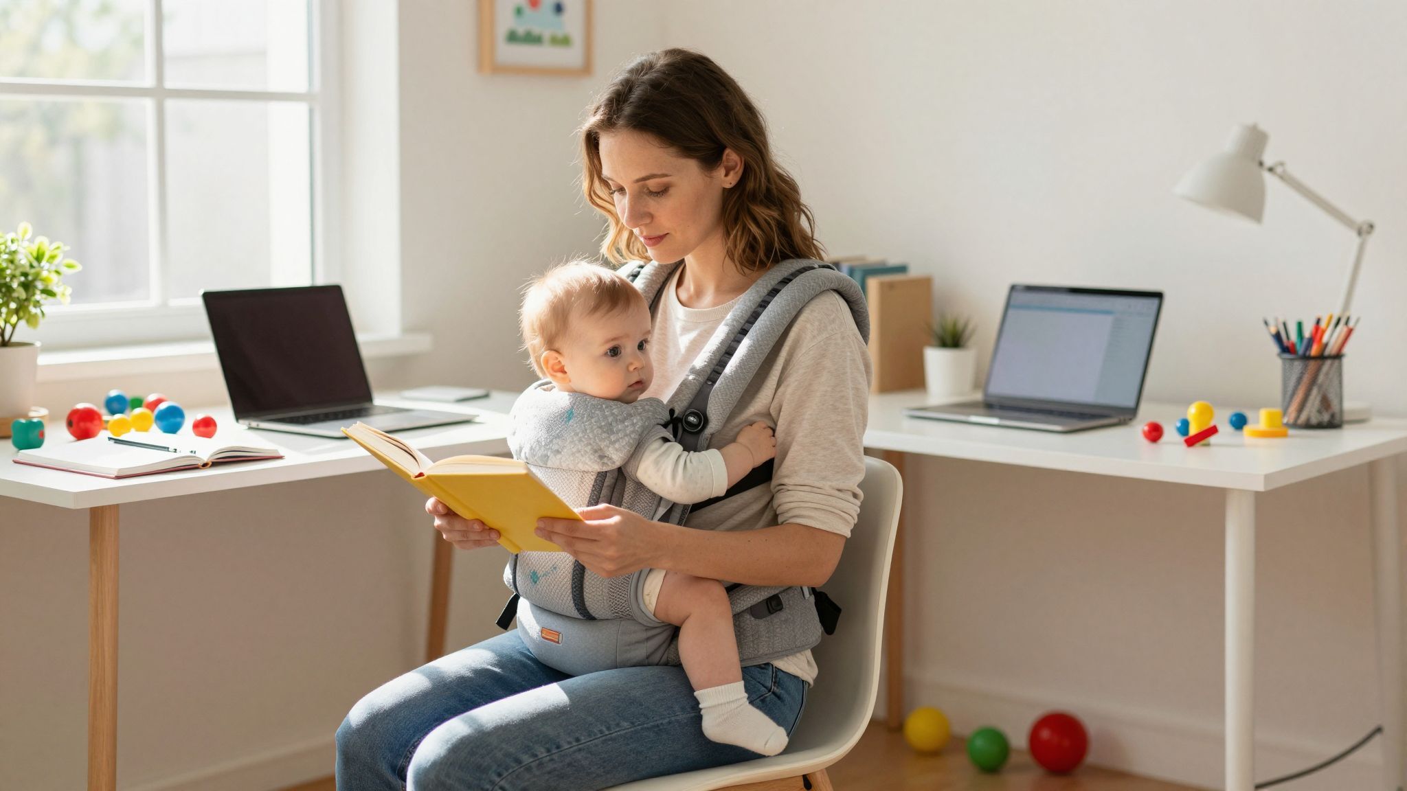 Babagondozás mellett a rutin és tervezés segít a tanulásban.