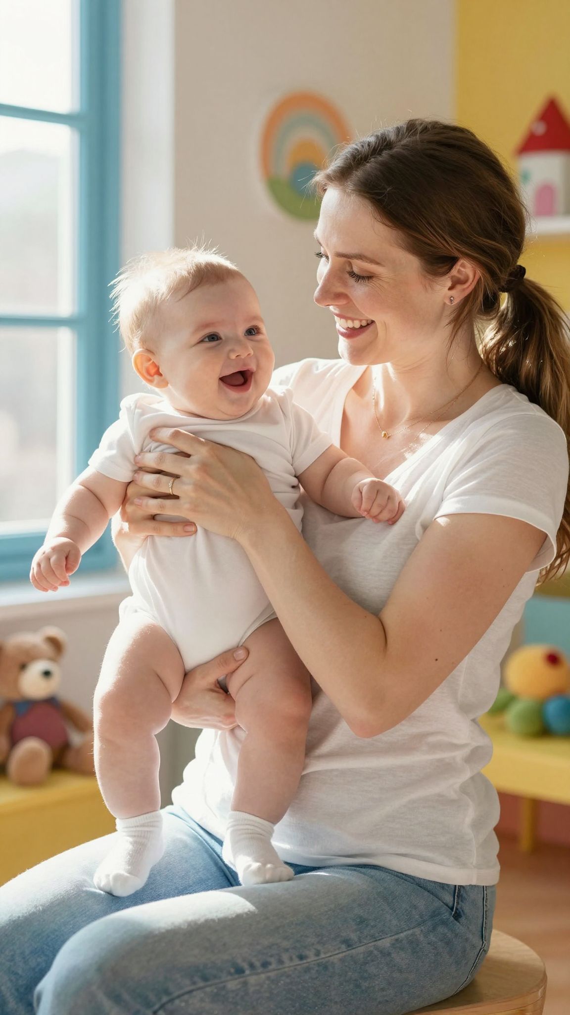 A babák első mosolya általában 6-8 hetes korban jelentkezik.