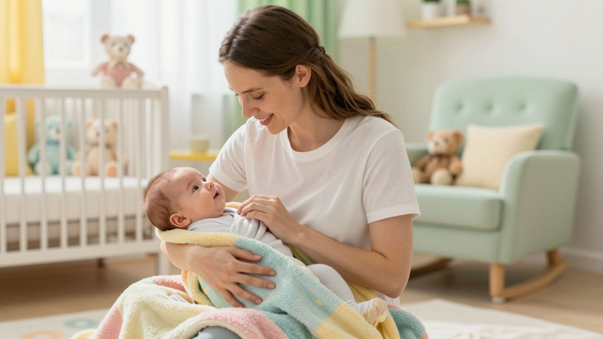 A biztonságos pólyázás elkerüli a baba sérülését.