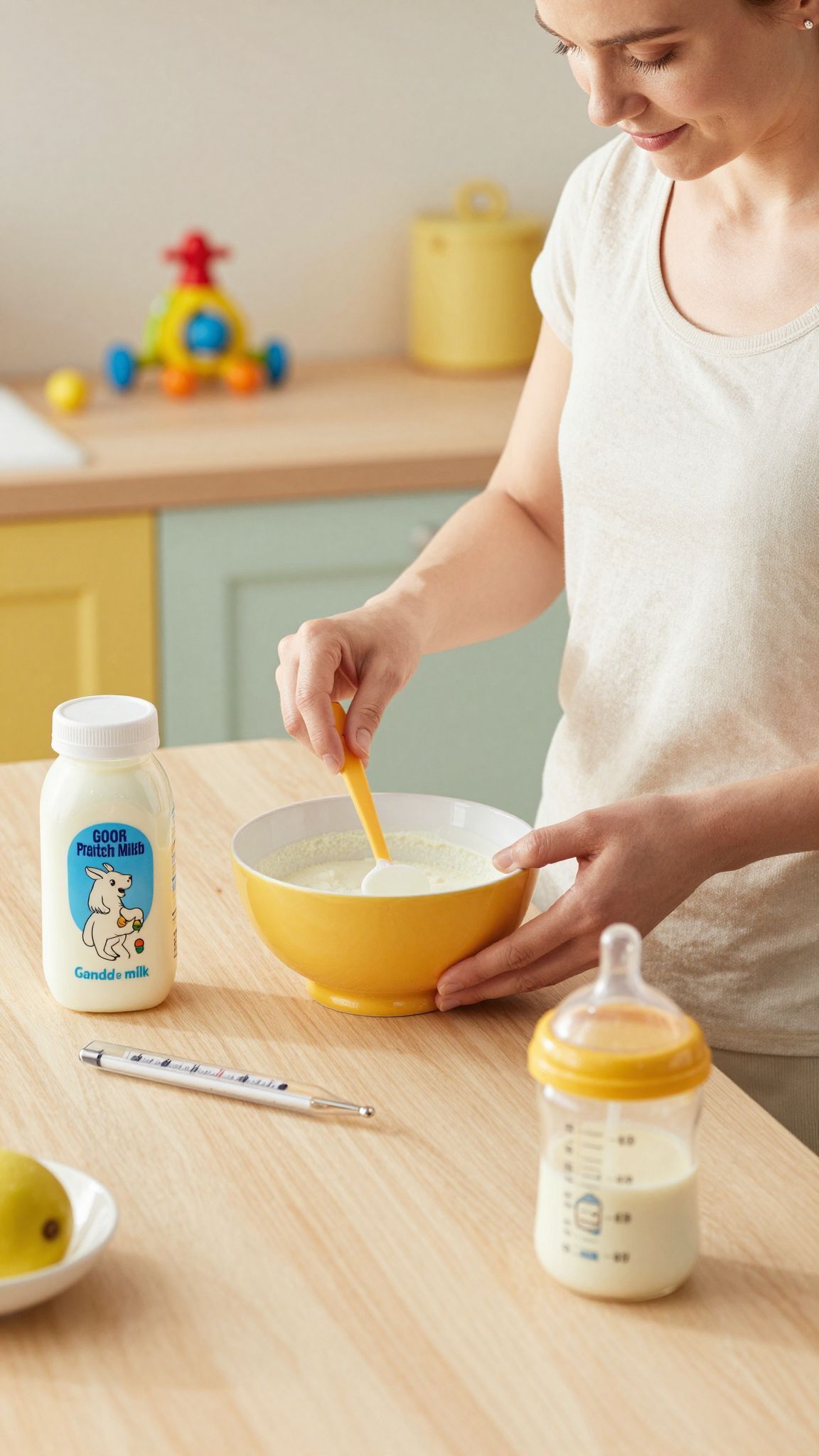 A kecsketej tápszer könnyebben emészthető érzékeny babáknak.