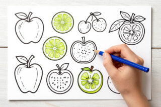 Színezd ki a kedvenc gyümölcseidet! – Színező gyümölcsökről gyerekeknek