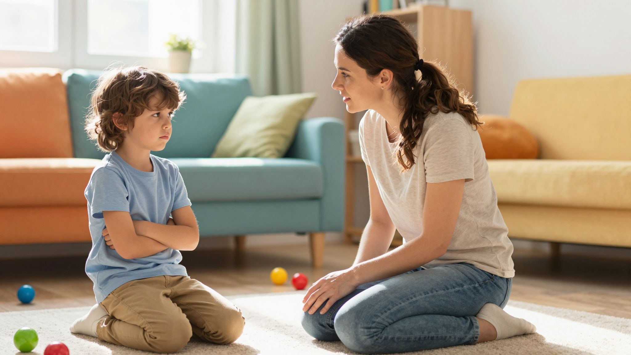 A nyugodt beszéd segít a feszültség csökkentésében.