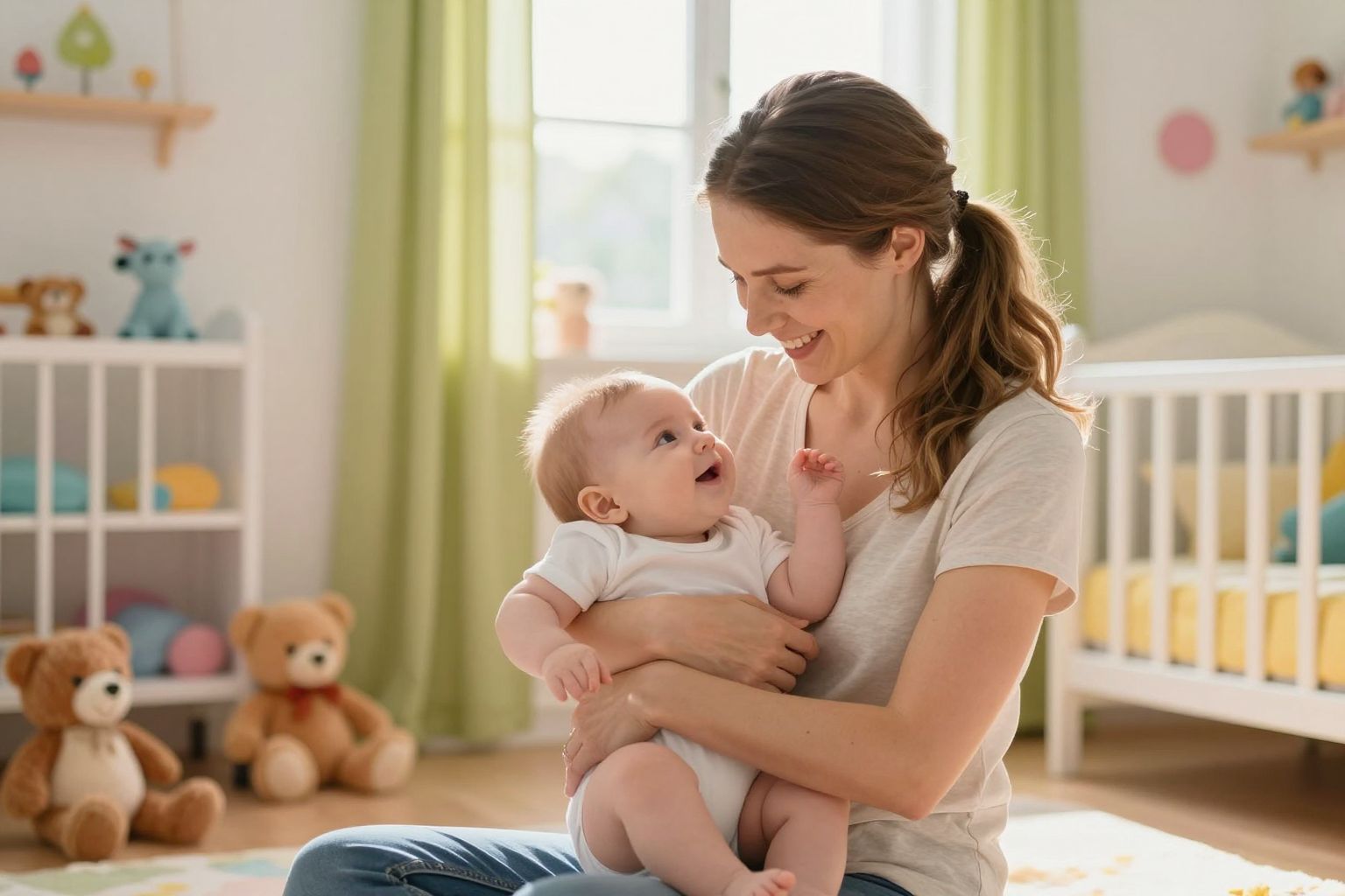 A kötődő nevelés erősíti a baba idegrendszeri fejlődését.