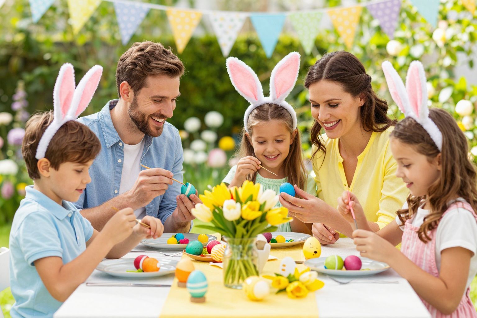 A közös tojásfestés erősíti a családi kötelékeket.