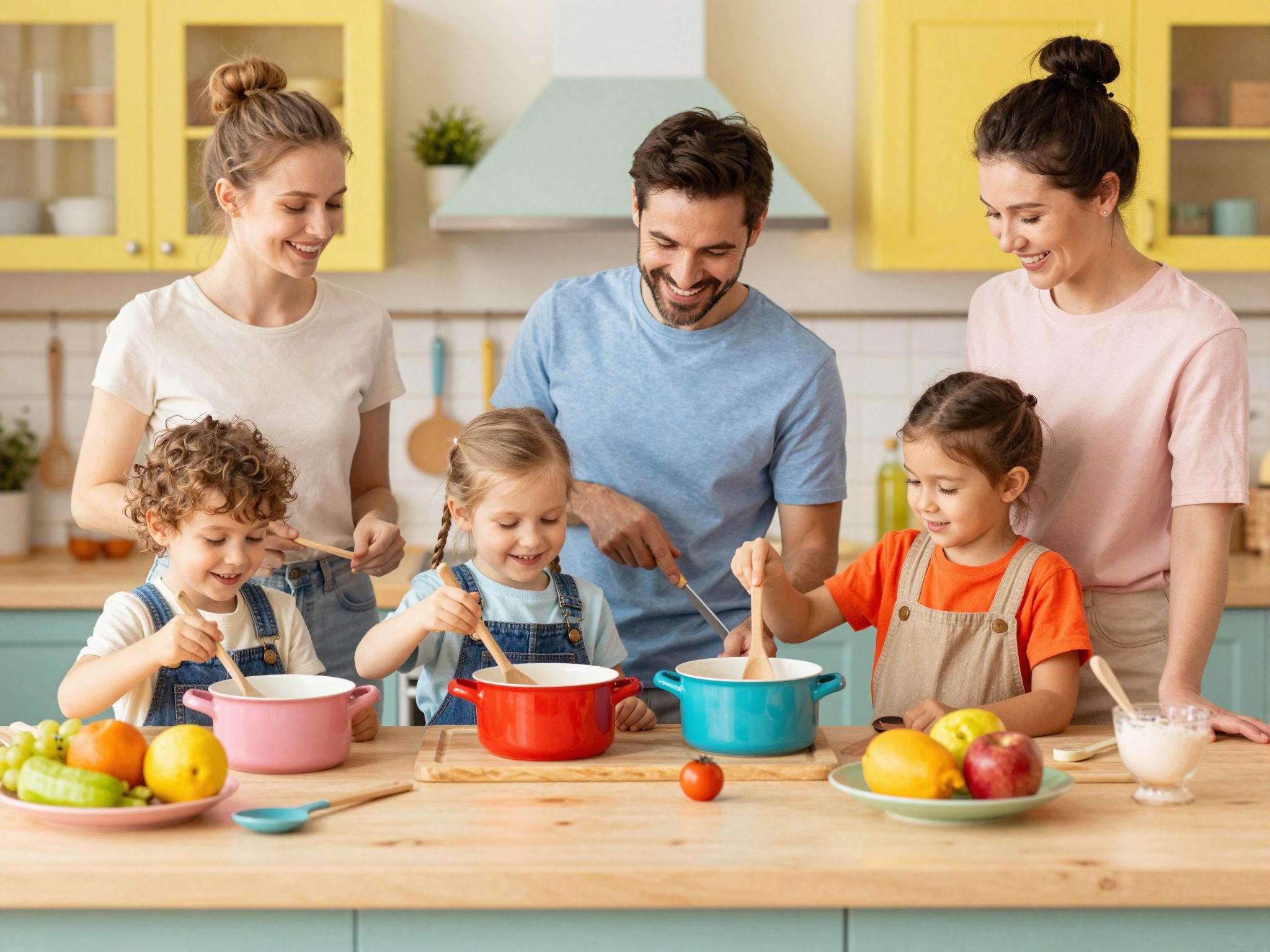 A fazék és fakanál kreatív játék lehetőségeket kínál.