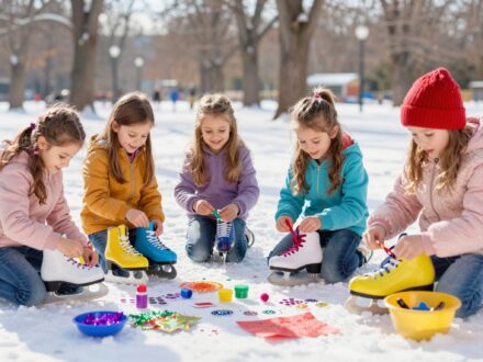 Korcsolyás játék gyerekeknek: barkácsötletek tele élménnyel