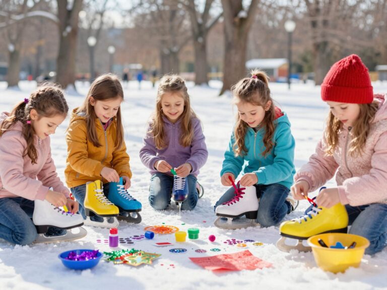 Korcsolyás játék gyerekeknek: barkácsötletek tele élménnyel
