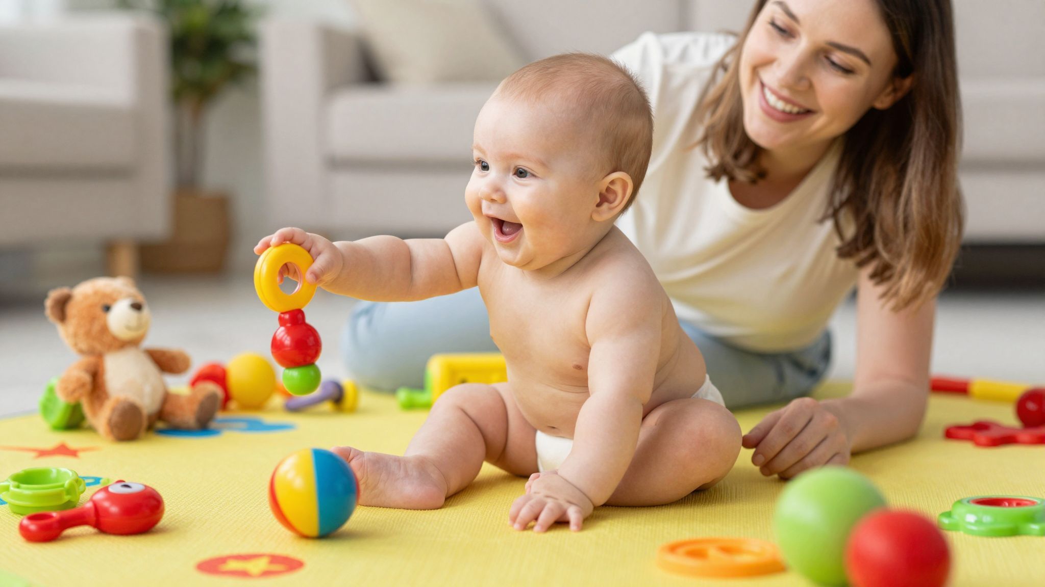 A babák látása és hallása gyorsan fejlődik.