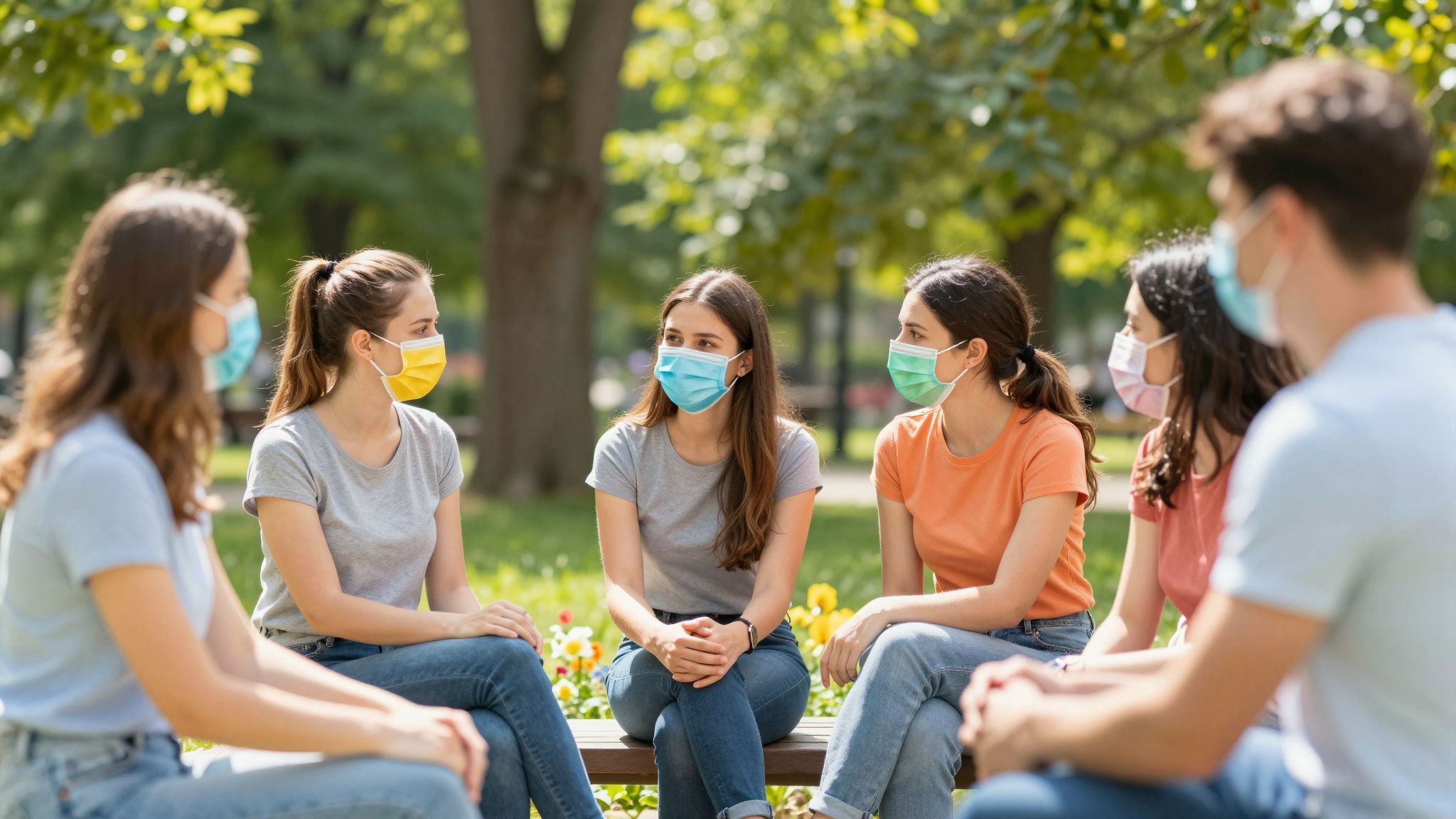 A maszk és távolság csökkenti a vírus terjedését.