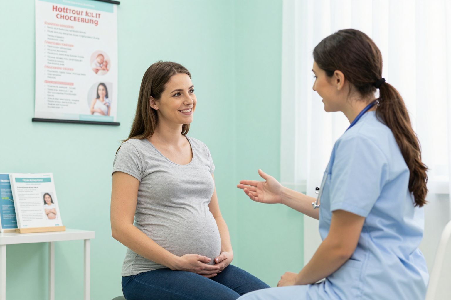 A második trimeszterben fontos a rendszeres orvosi kontroll.