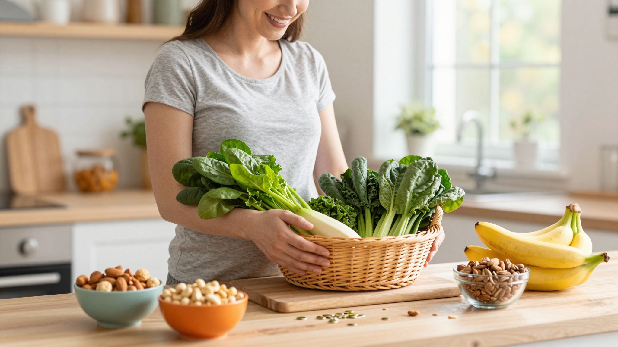 Fogyassz diót és zöld leveles zöldségeket magnéziumért!