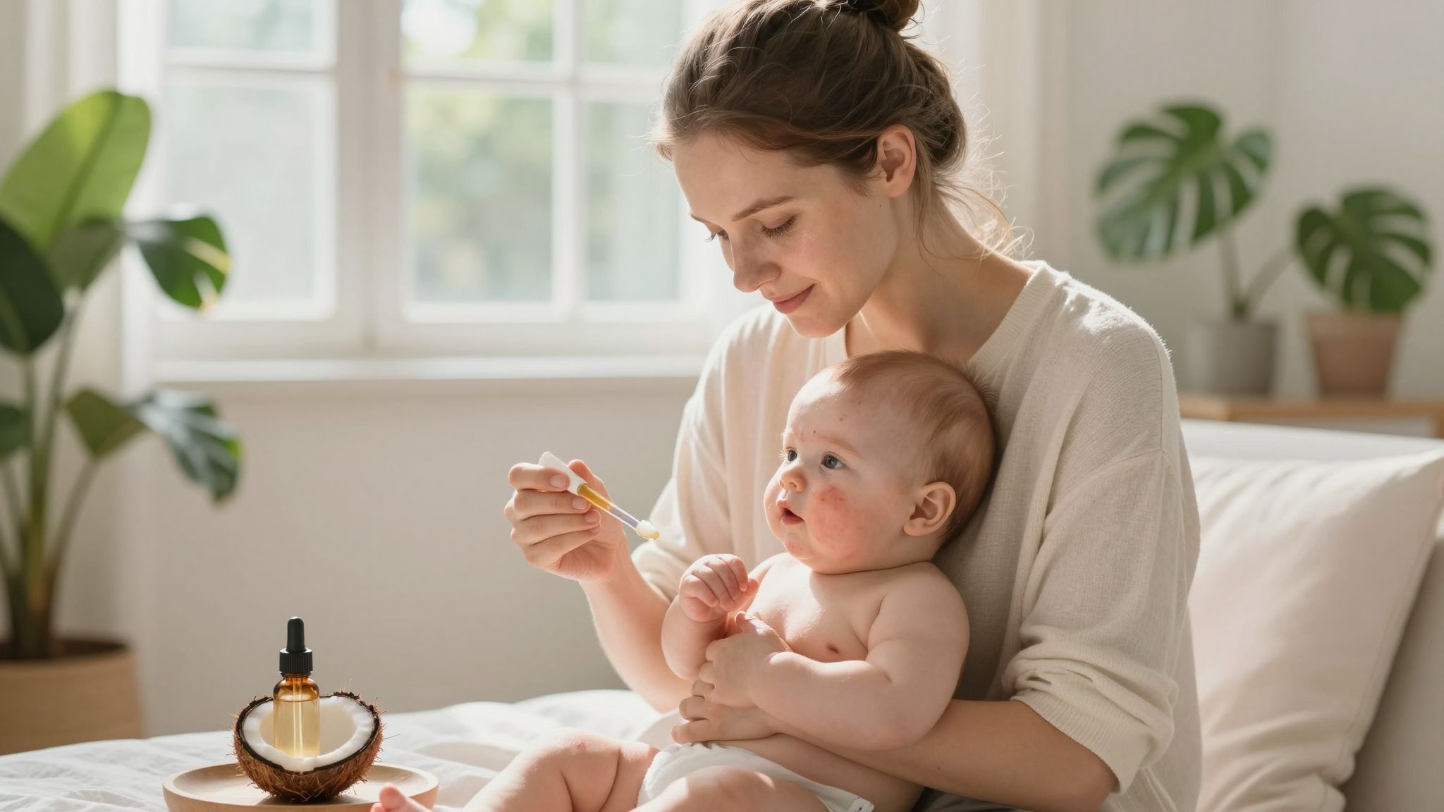 A kókuszolaj hidratálja és csillapítja a viszketést.