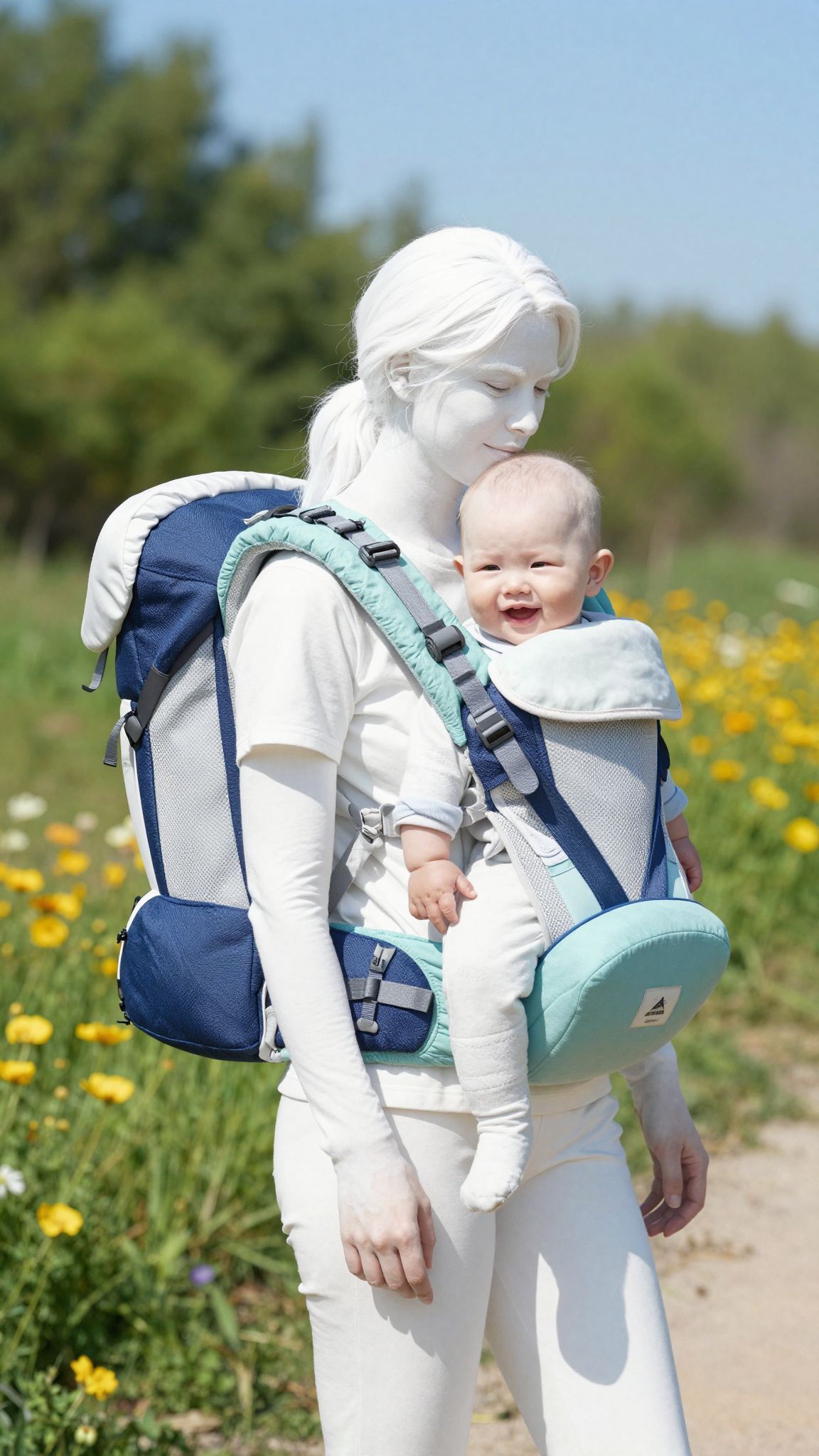 A vázas hordozók kényelmesek hosszú túrákhoz és szabadban.