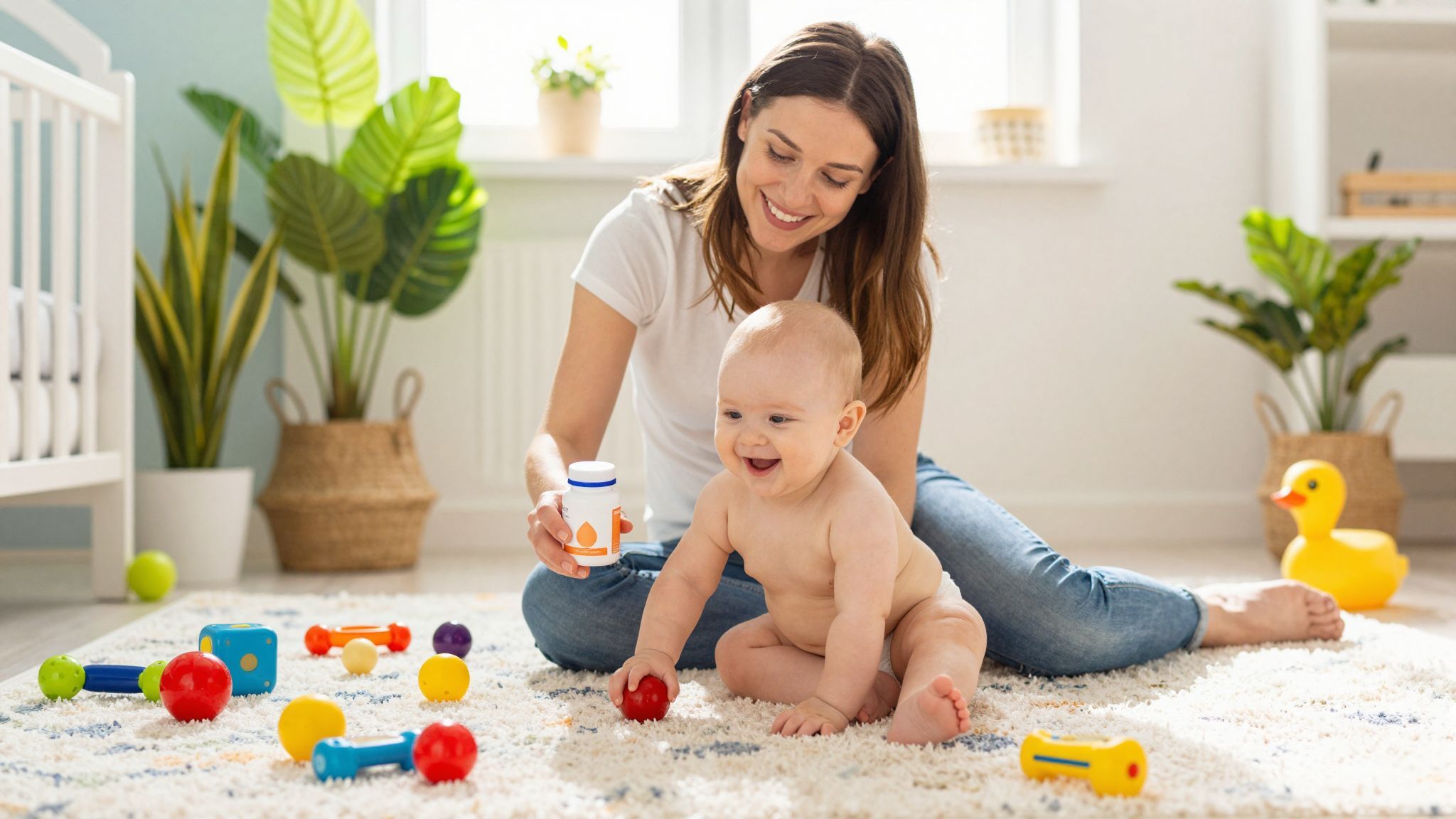 A probiotikumok javítják a baba bélflóráját és egészségét.