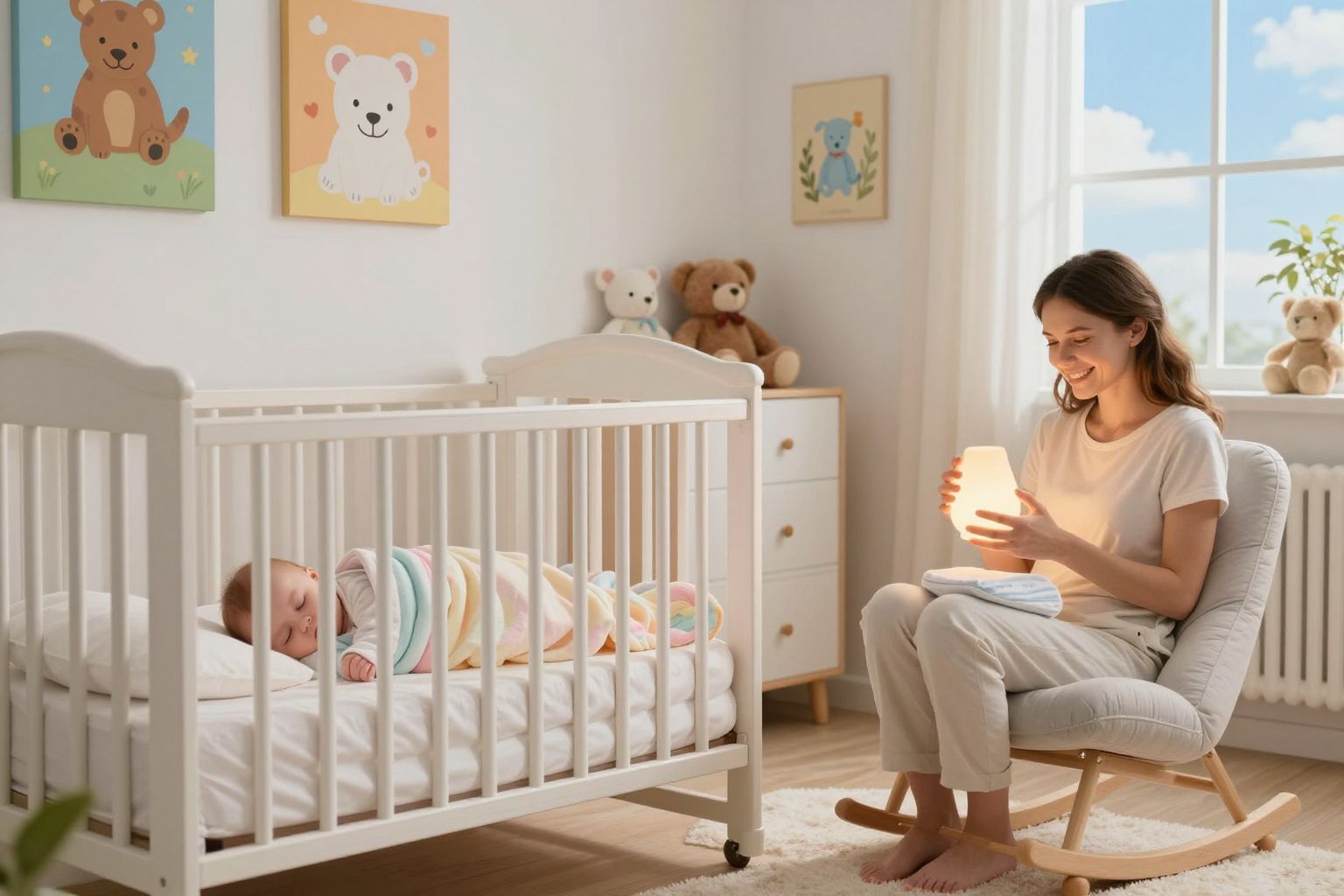 Az esti rutin segít a baba nyugodtabb alvásában.