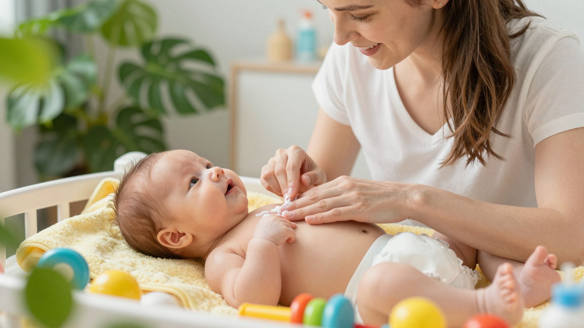 A természetes pH-egyensúly védi a baba bőrét.