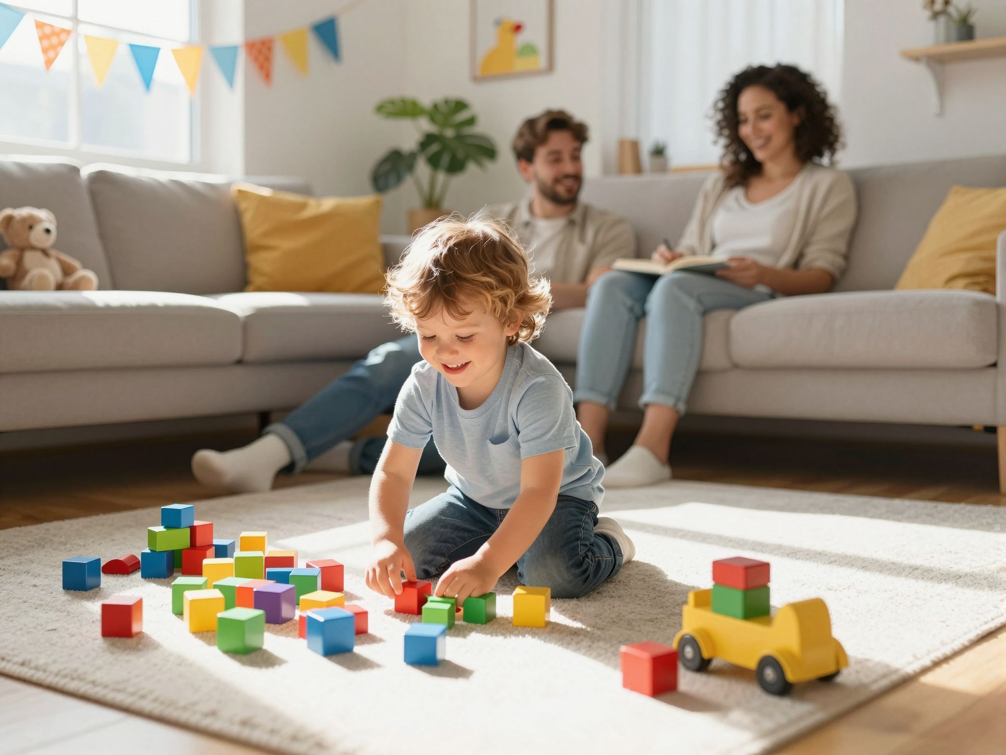 A megfelelő világítás segíti a gyermek éberségét és hangulatát.