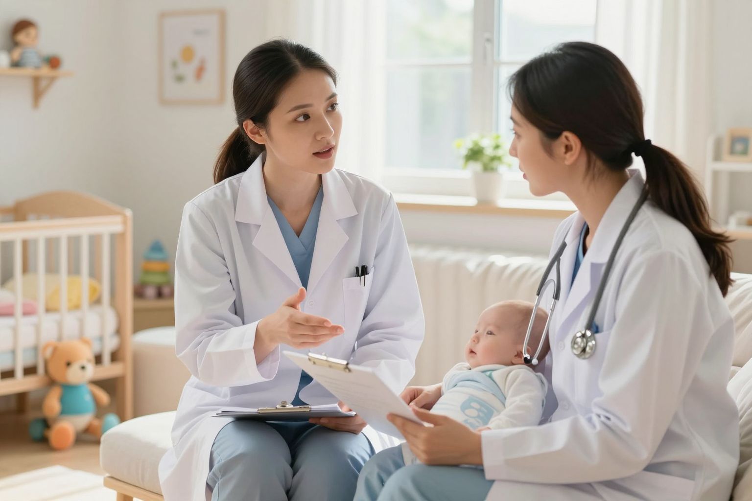 A neonatológus a koraszülöttek egészségének megőrzéséért felel.