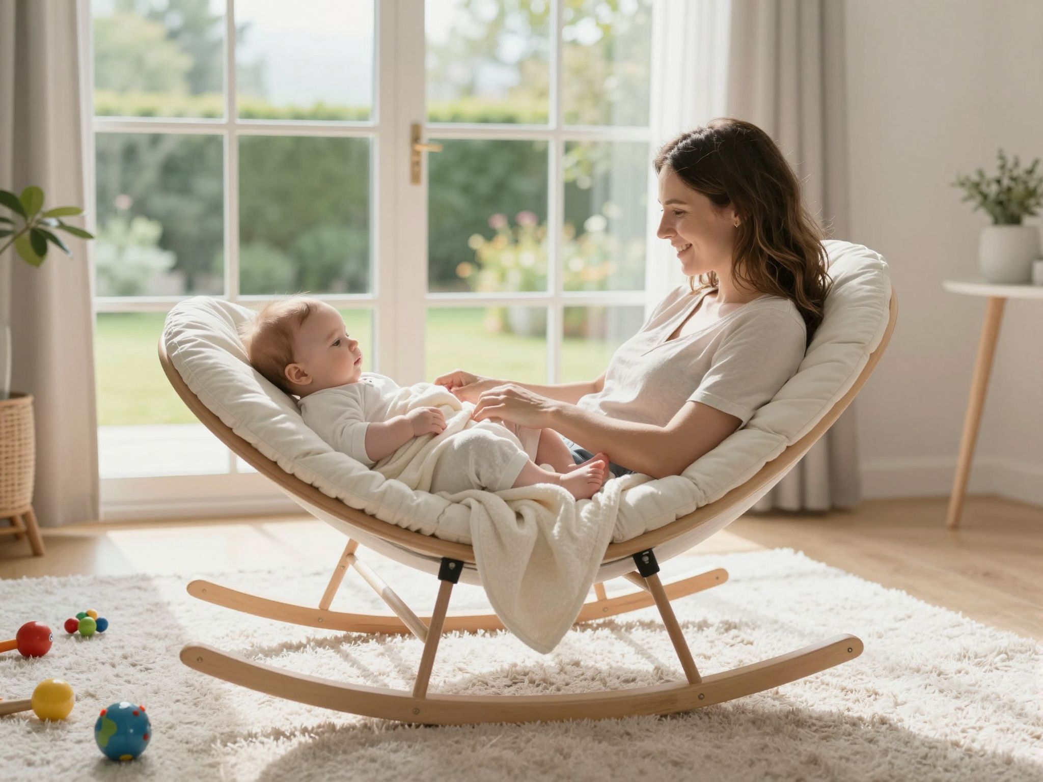 A ringatás fokozza a baba érzelmi fejlődését.