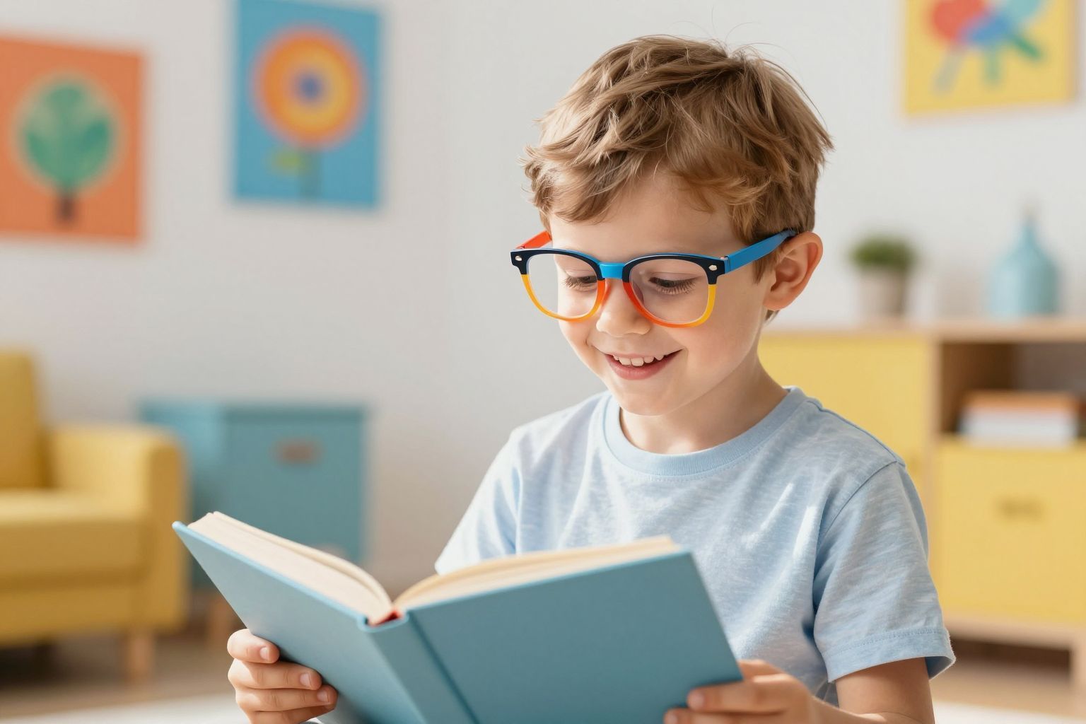 A szemüveg segíthet a gyermekek látásának fejlődésében.