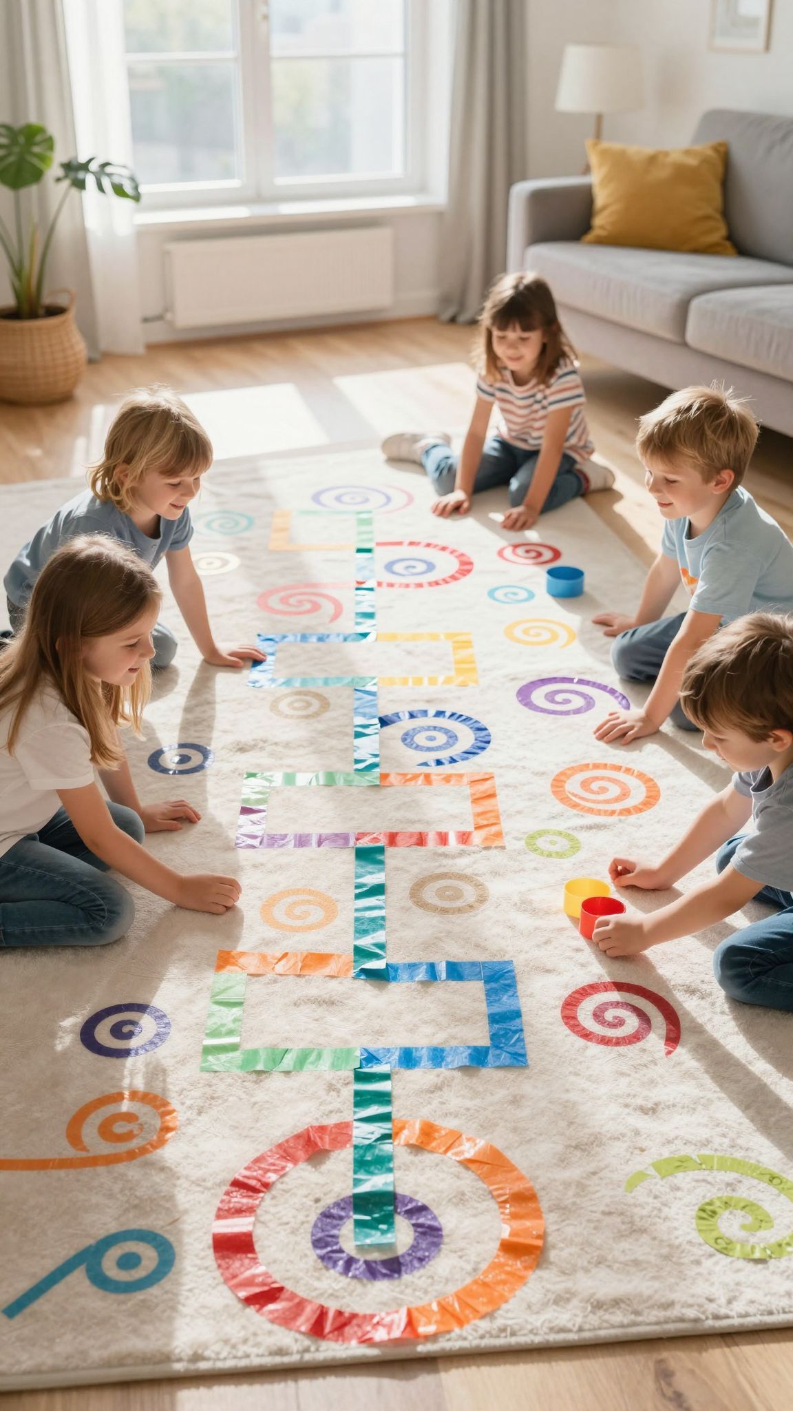 A szigetelőszalag segít izgalmas pályákat kialakítani otthon.